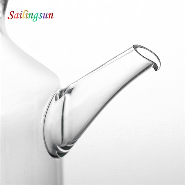 customization capacity metal lid handmade pyrex glass olive oil cruet