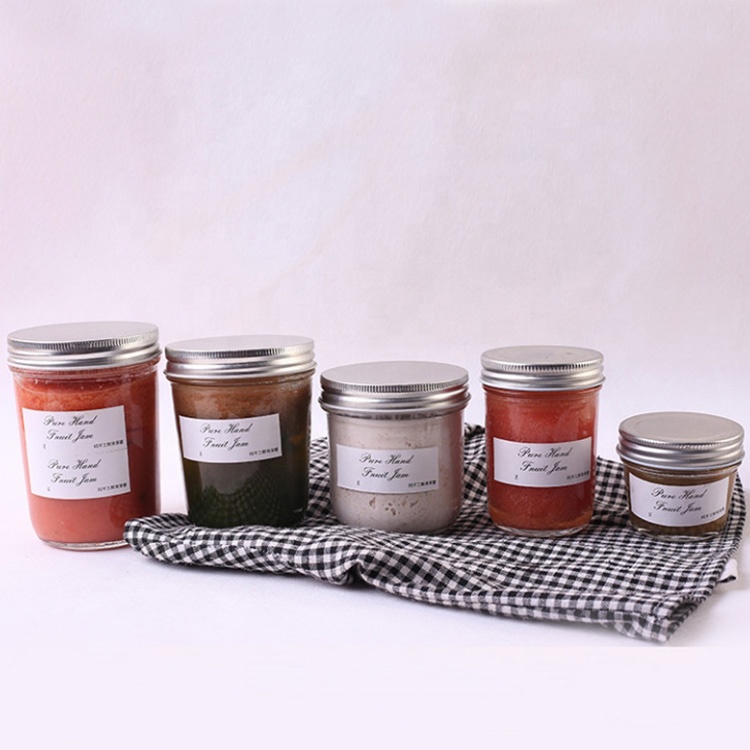 customize 100ml mini glass jar 3.5oz glass wedding jar with silver lids for mousse yogurt pudding candy sweets caviar jam jelly