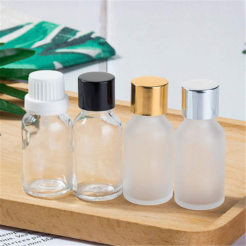 customize 15ml 30ml 50ml 100ml white color hair oil cosmetic perfume glass roll on bottle