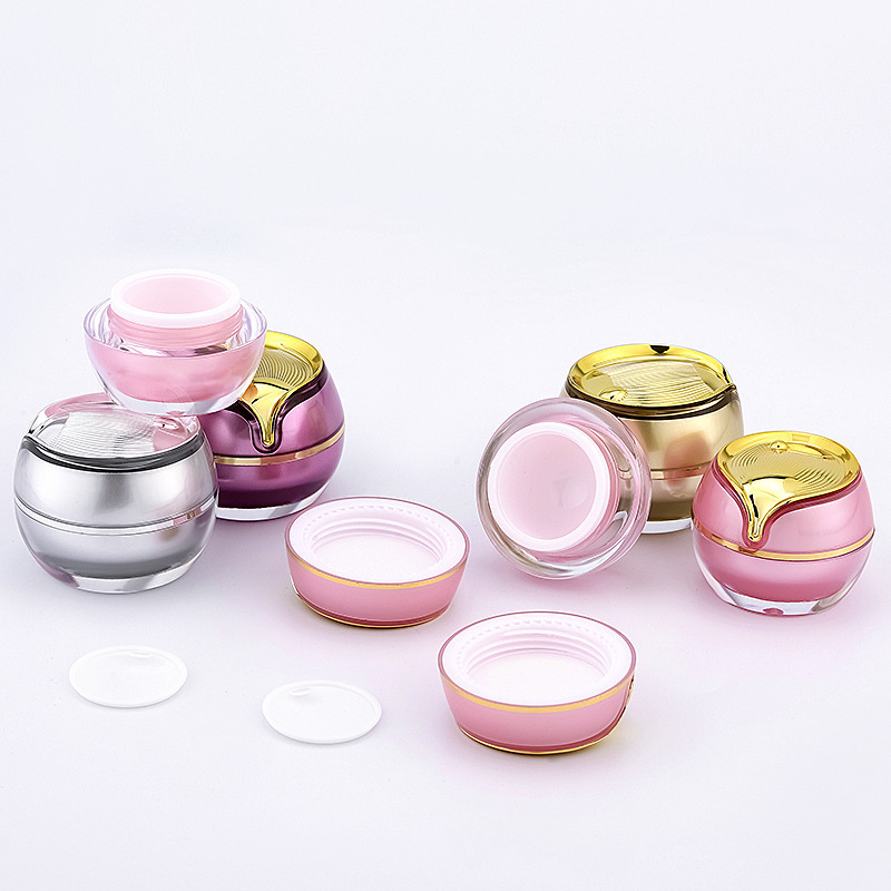 customize cream jars purple acrylic cosmetic jar container cosmetics cream jar