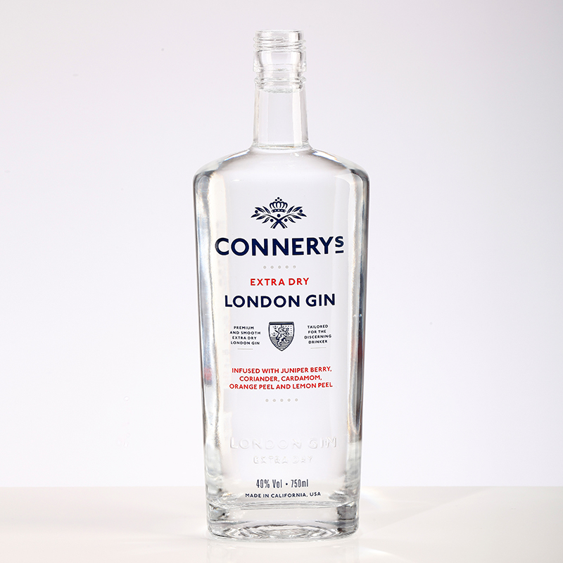 customized 750ml tequila gin whisky botella de vidrio empty vodka glass liquor spirits bottle