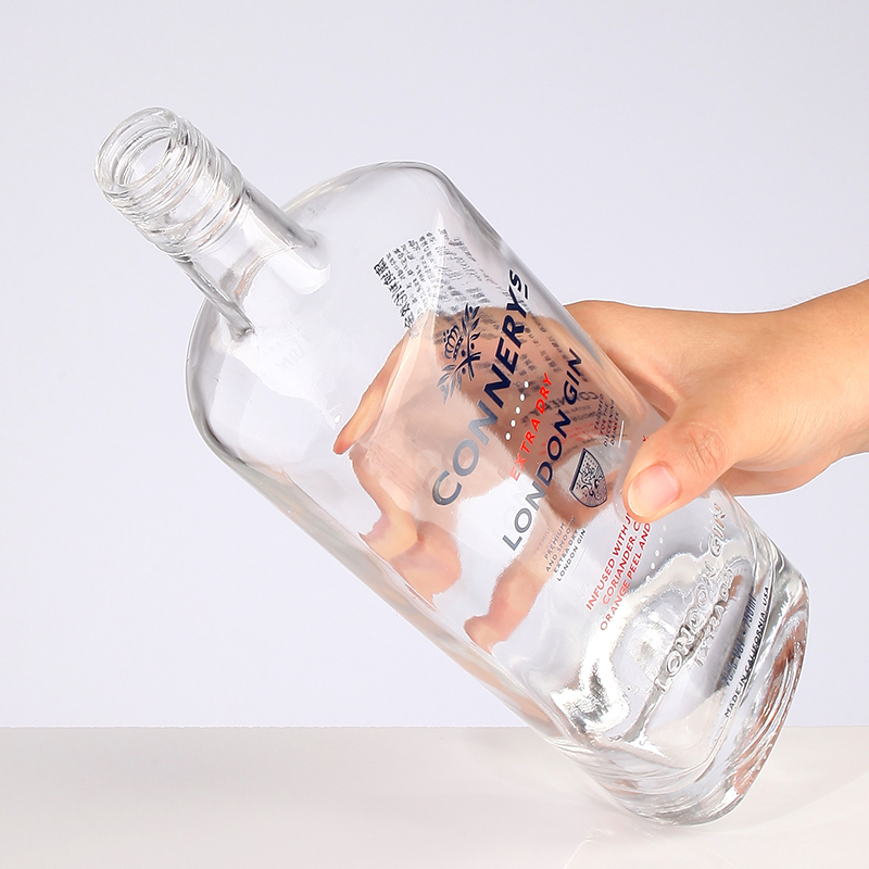 customized 750ml tequila gin whisky botella de vidrio empty vodka glass liquor spirits bottle