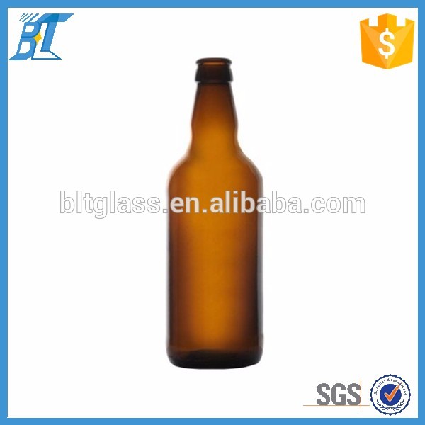 customized amber clear empty glass beer bottle 330ml with crown cap