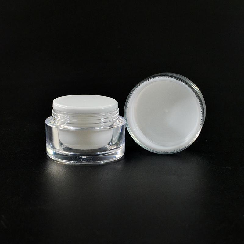 customized color face cream bottle 5g 10g 15g 30g 50g cosmetic container round Acrylic Jar for body lotion