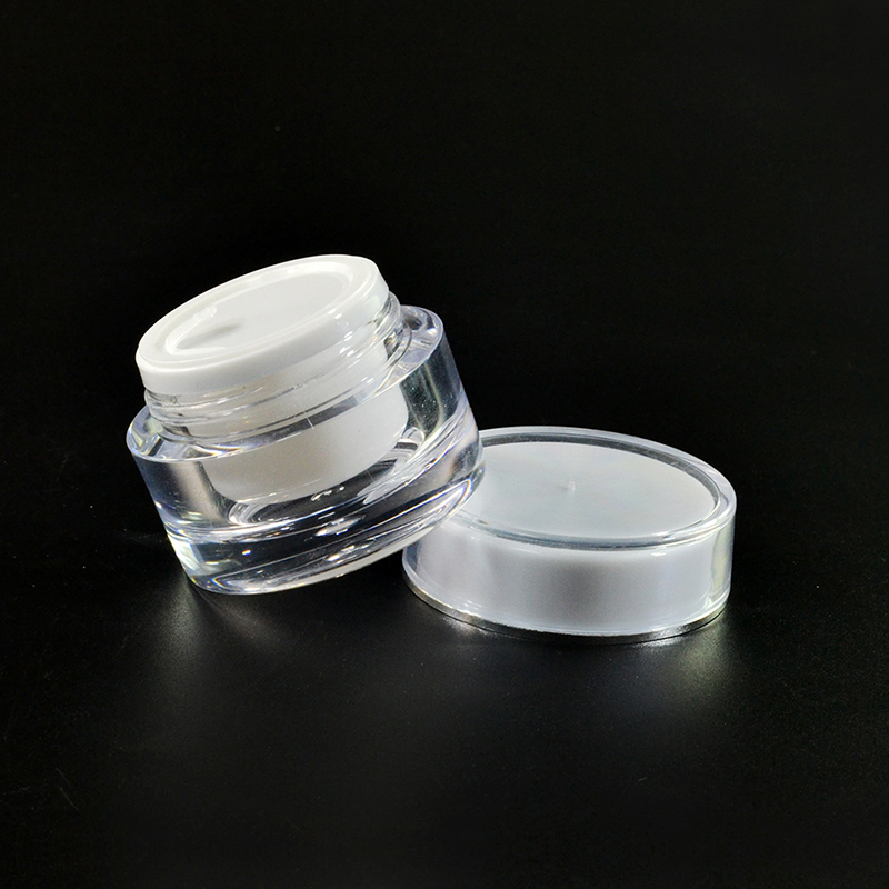 customized color face cream bottle 5g 10g 15g 30g 50g cosmetic container round Acrylic Jar for body lotion