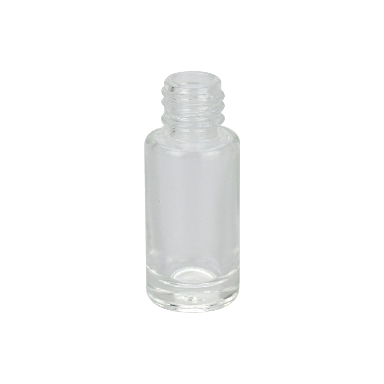 customized cosmetic sample package 4ml clear glass essential oil serum gift bottle with aluminum dropper