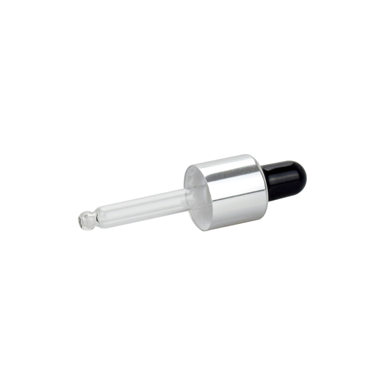 customized cosmetic sample package 4ml clear glass essential oil serum gift bottle with aluminum dropper