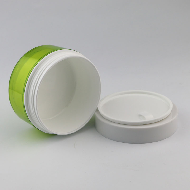 customized double wall 50ml 100ml plastic acrylic cosmetic cream jar
