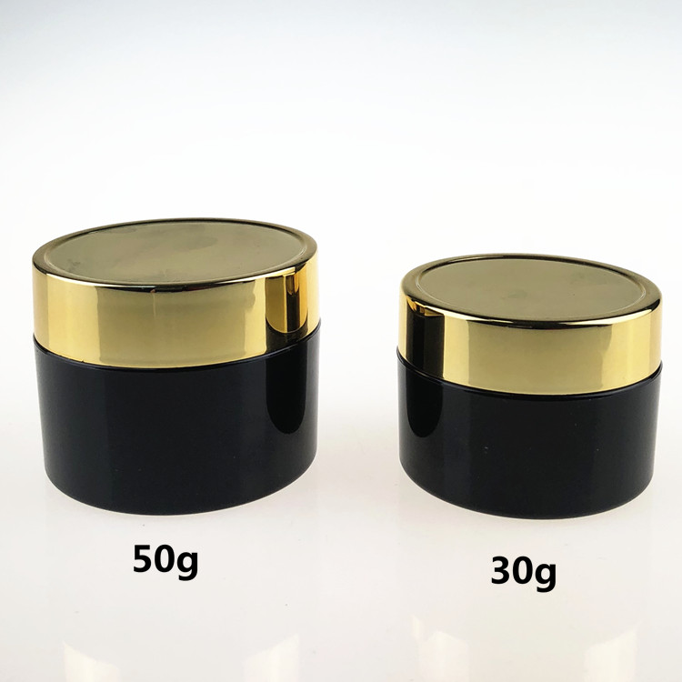 customized double wall 50ml 100ml plastic acrylic cosmetic cream jar