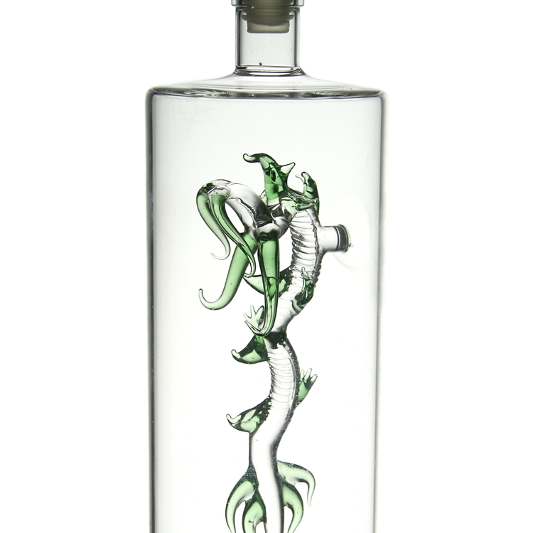 customized empty animal decanter glass whiskey vodka decanter glass animal bottle