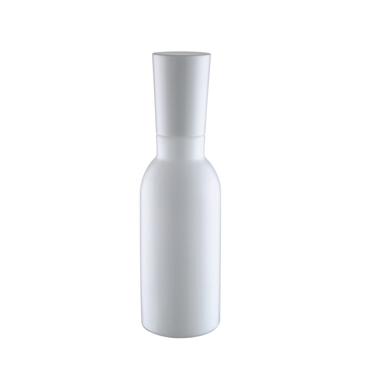 customized frosted white glass container for skincare eye cream lotion glass jar
