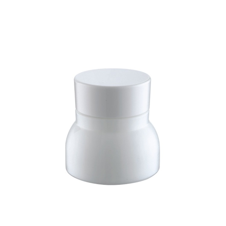 customized frosted white glass container for skincare eye cream lotion glass jar