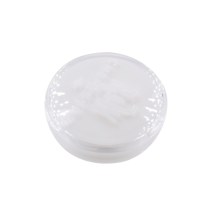 customized frosted white glass container skincare eye cream lotion glass jar