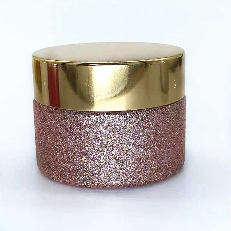 customized labeling lip scrub packaging container glass jar with lid