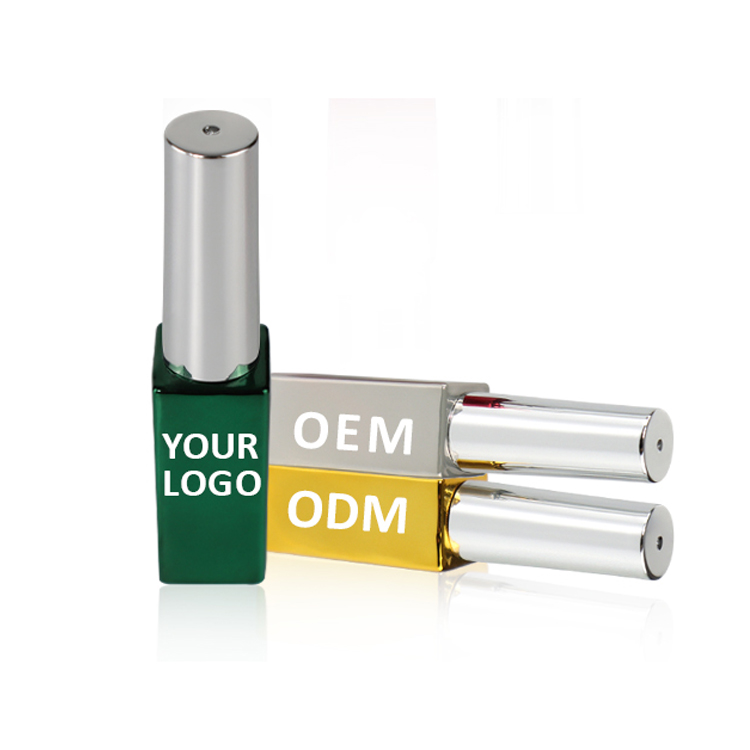 customized logo private label square 15ml frosted custom unique gel nail polish bottle glass empty