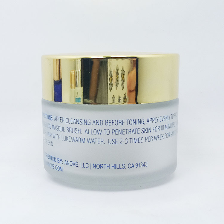 customized  matte clear silk screen containers for lotions and creams  for cosmetic packing