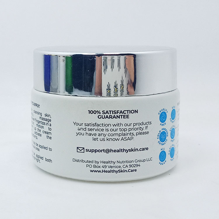 customized matte clear silk screen containers for lotions and creams for cosmetic packing