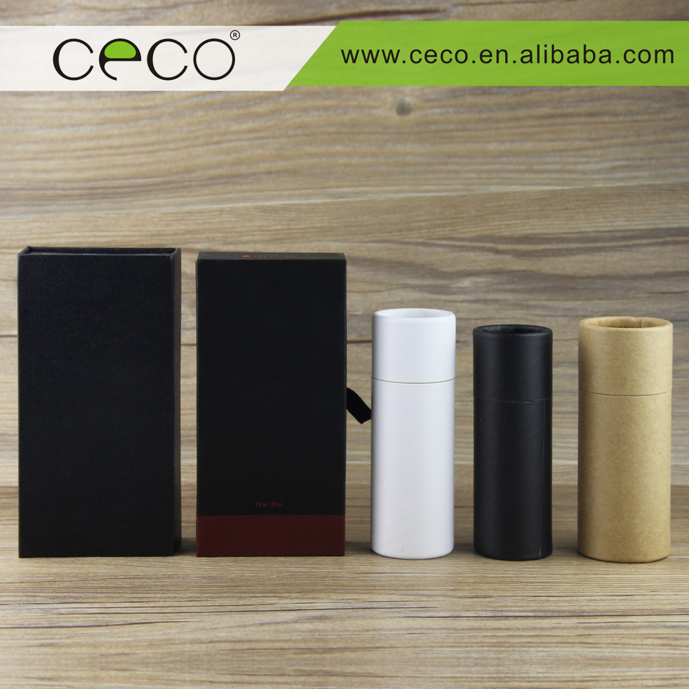 customized packaging box tube for e-liquid essential oil glass dropper bottles