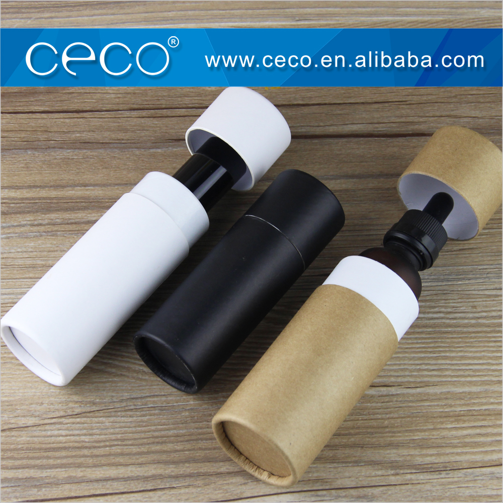 customized packaging box tube for e-liquid essential oil glass dropper bottles