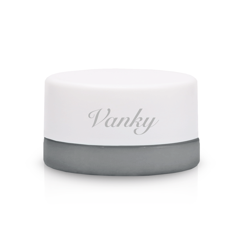 customized round opal white ceramic cosmetic cream glass jar for hemp concentrate CBD