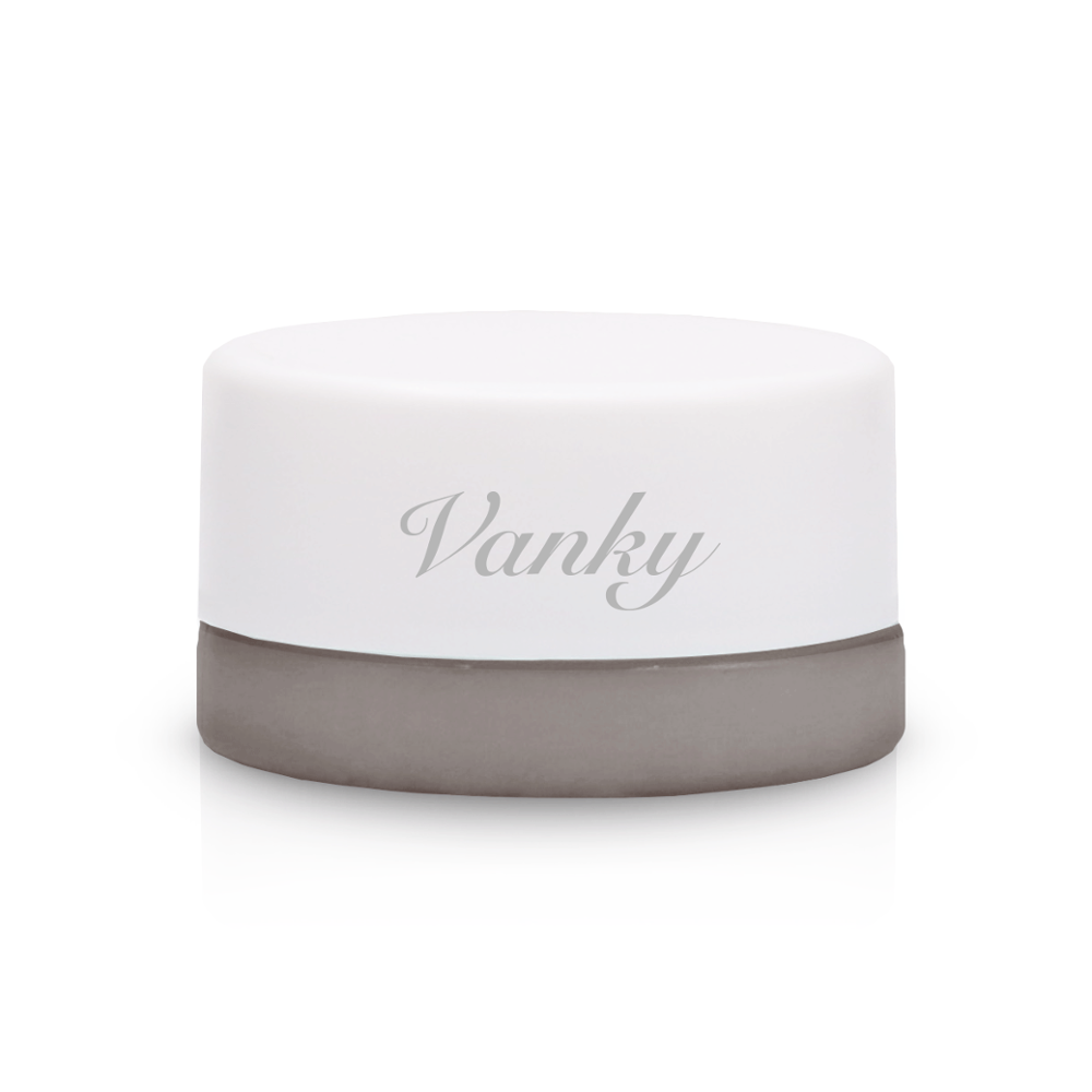 customized round opal white ceramic cosmetic cream glass jar for hemp concentrate CBD
