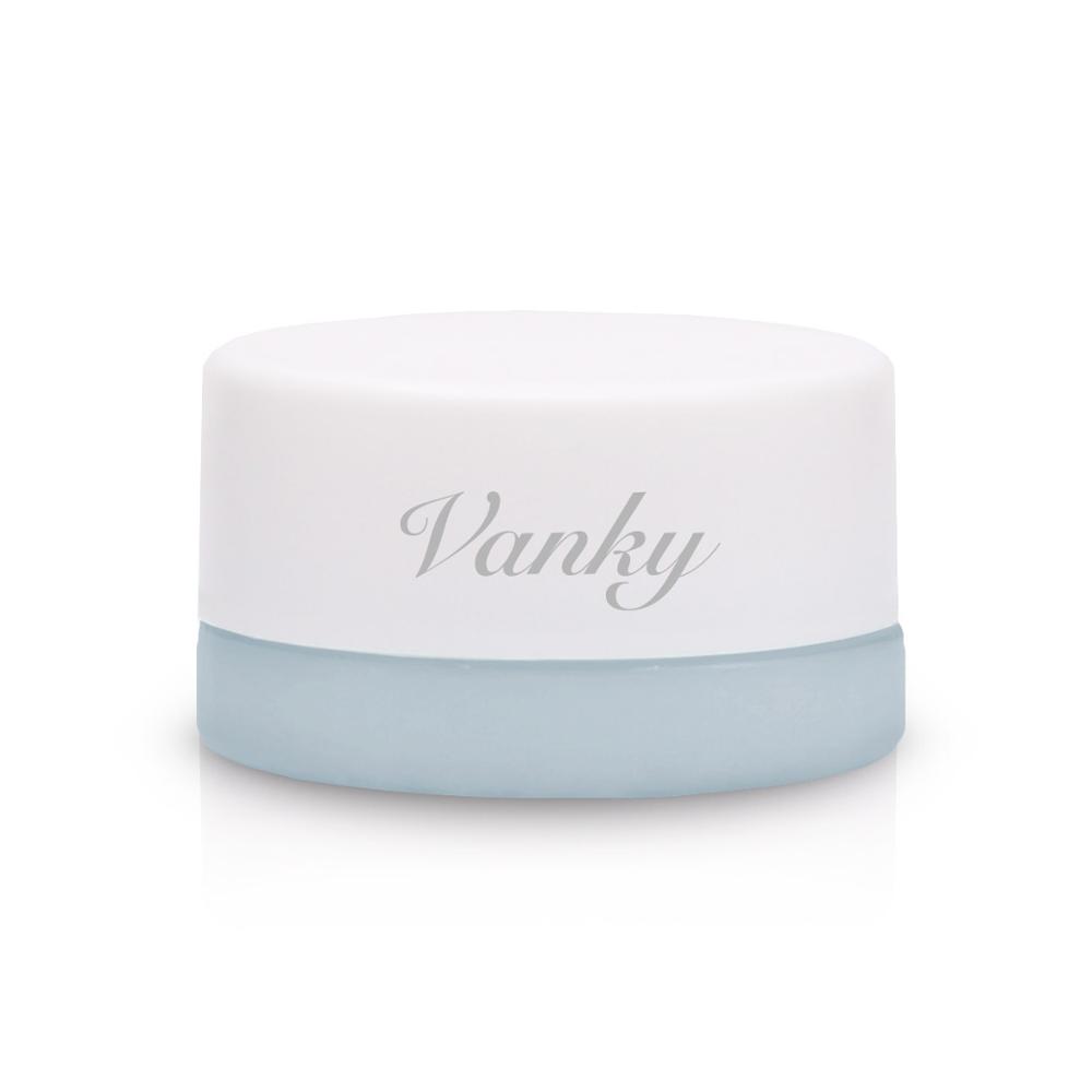 customized round opal white ceramic cosmetic cream glass jar for hemp concentrate CBD