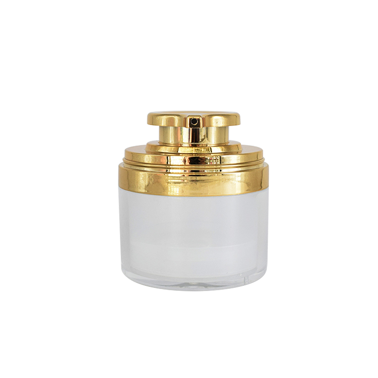customs color 15g 30g 50g luxury airless cosmetic packaging airless face cream jar with pump