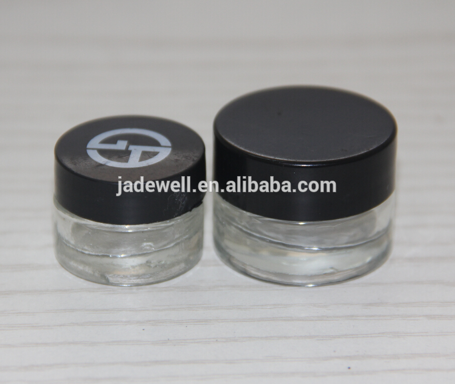 cute small mini 5ml glass cosmetic cream jar empty mason jar with screen print