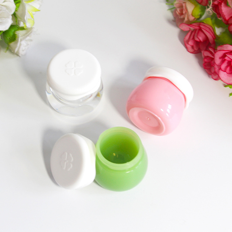 cute transparent clear cosmetic skin care cream container packaging for lip scrub