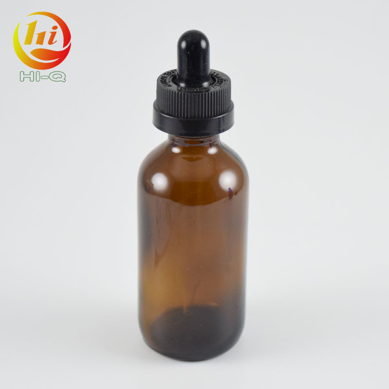 cylinder glass bottle 60ml olive oil boston amber bottles 2 oz with dropper