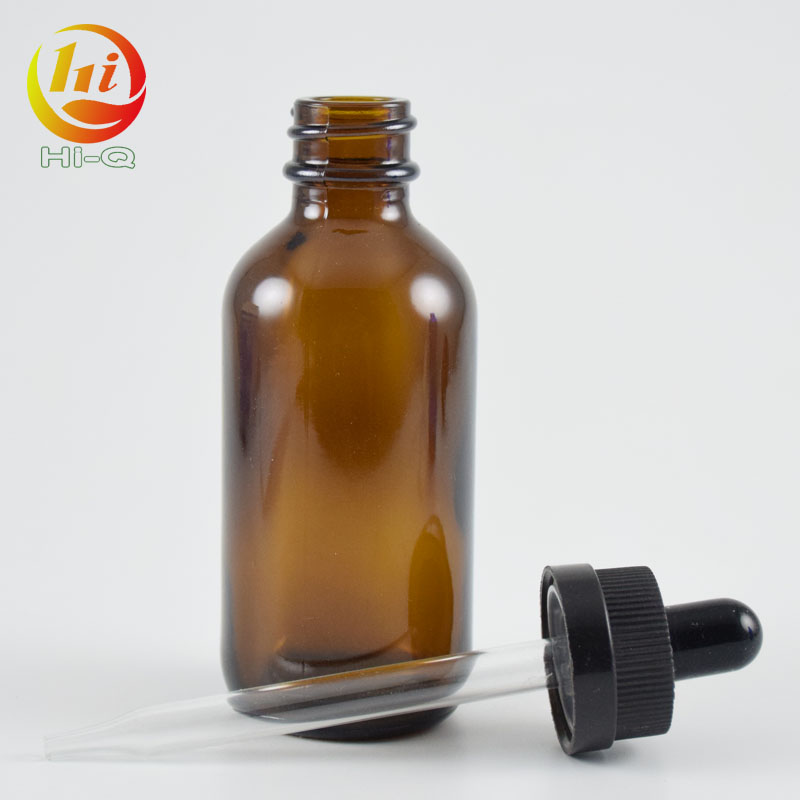 cylinder glass bottle 60ml olive oil boston amber bottles 2 oz with dropper