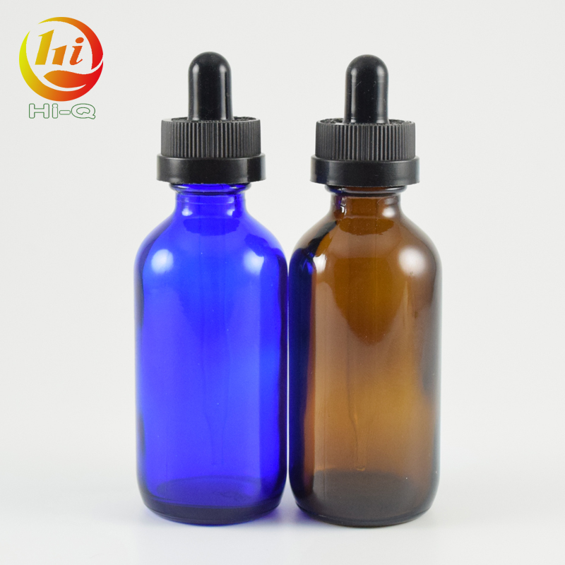 cylinder glass bottle 60ml olive oil boston amber bottles 2 oz with dropper