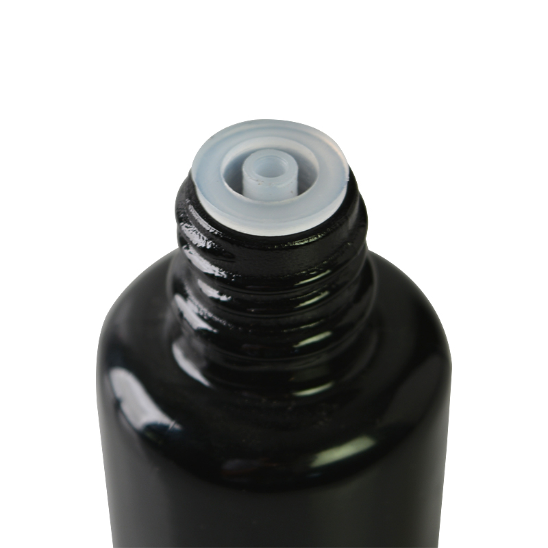 dark violet glass bottle luxury airless cosmetic pump glass bottle with dropper 30ml,50ml,100ml,120ml airless spray glass bottle