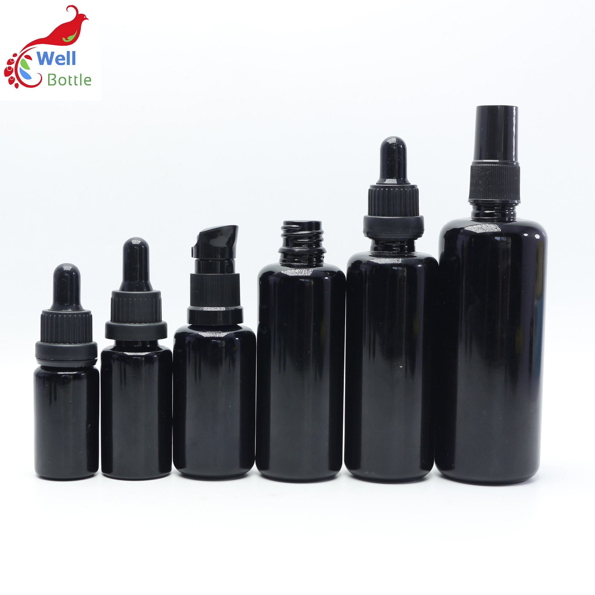 dark violet glass spray bottle 100ml DV-50S