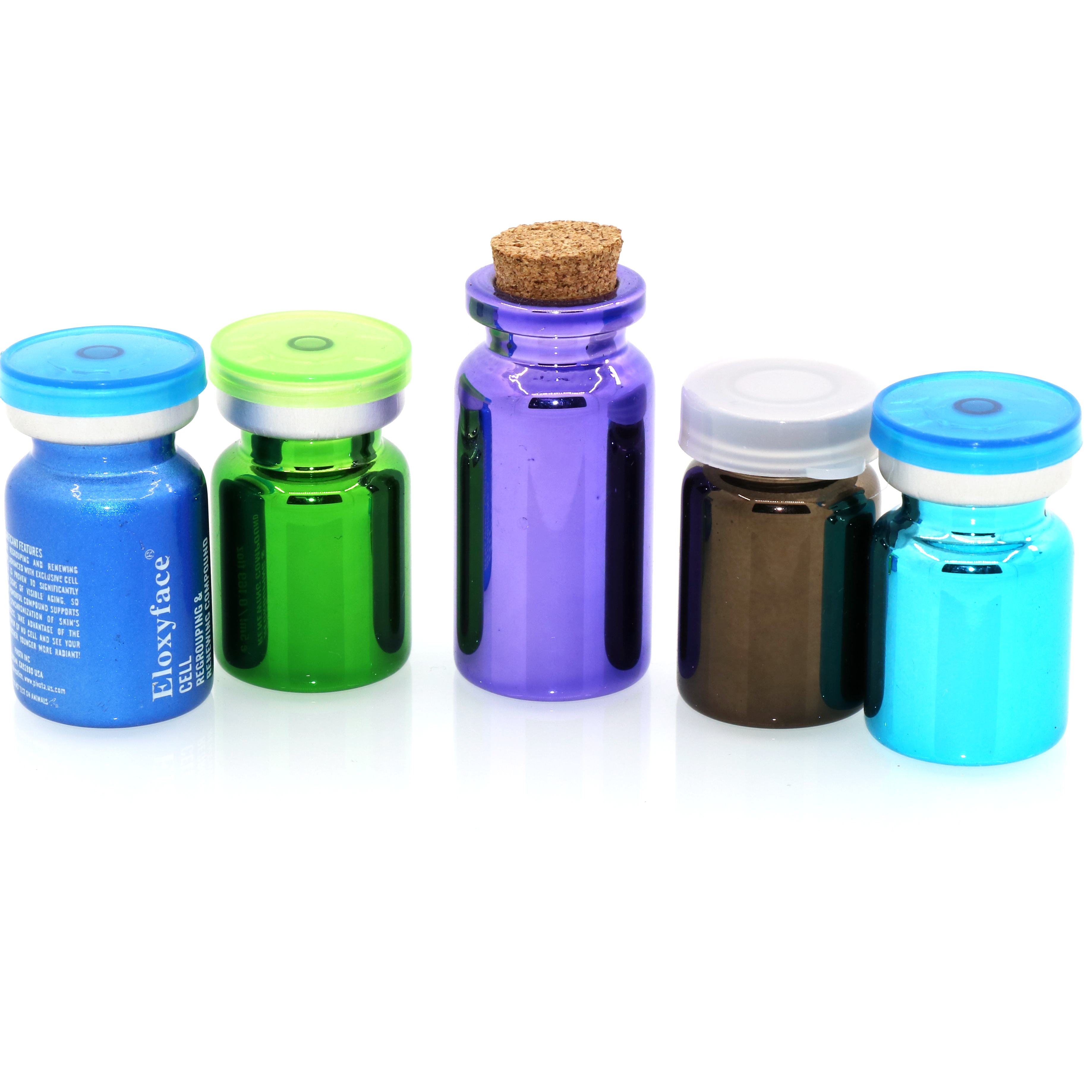 decorative small glass ball wishing bottles with cork lid