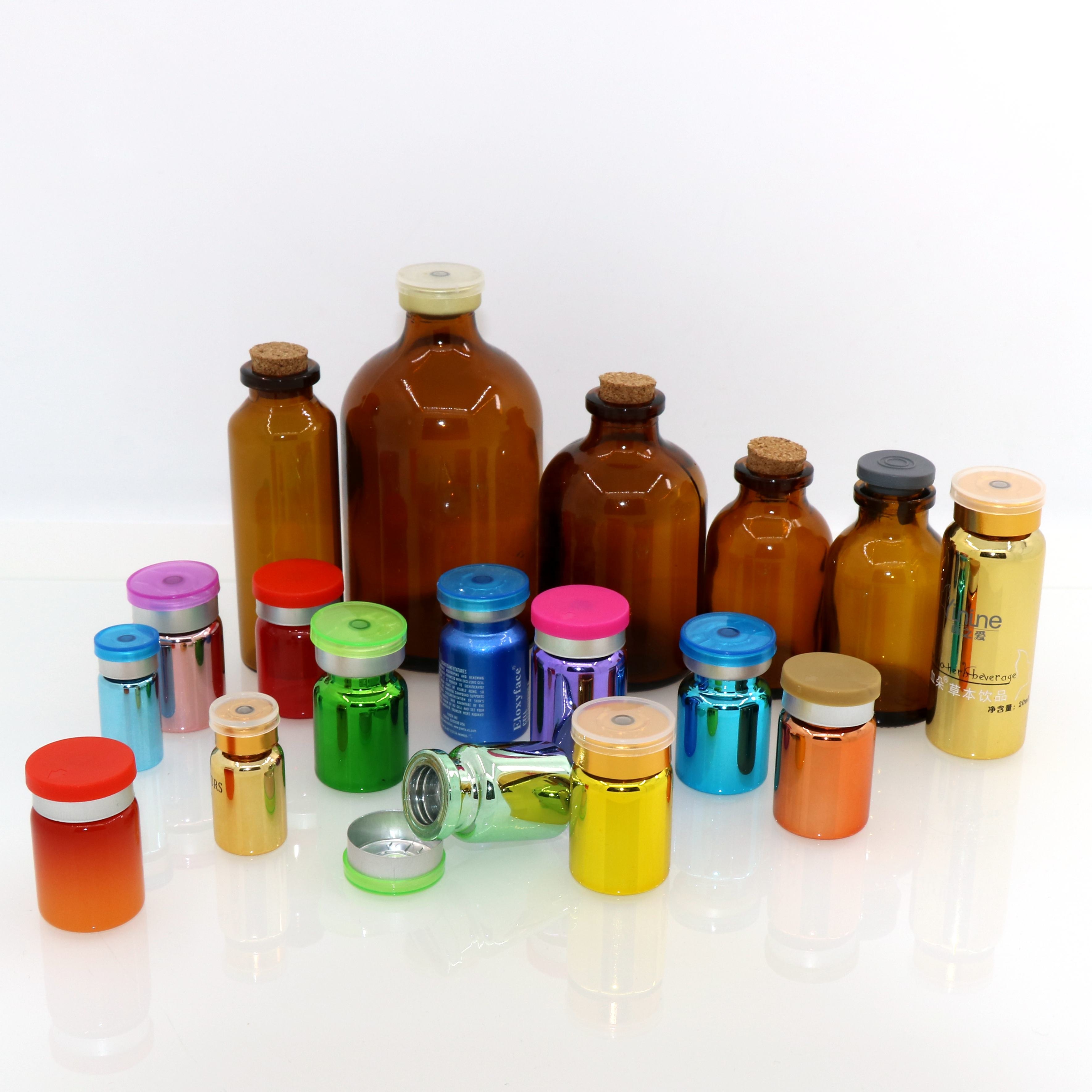 decorative small glass ball wishing bottles with cork lid