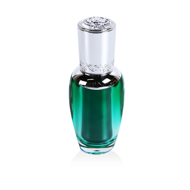 deep green korean style 50g acrylic cream jar for skin care