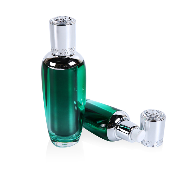 deep green korean style 50g acrylic cream jar for skin care