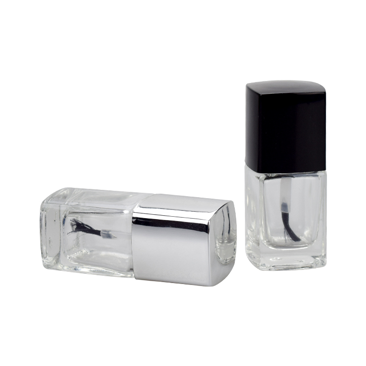 design your own 10ml clear empty uv gel nail polish glass bottle with brush