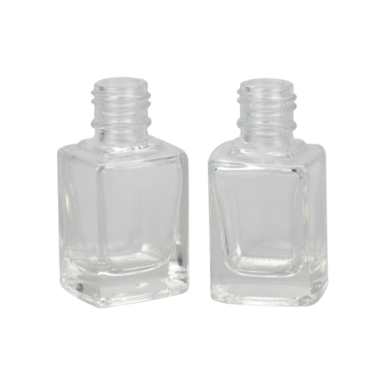 design your own 10ml clear empty uv gel nail polish glass bottle with brush