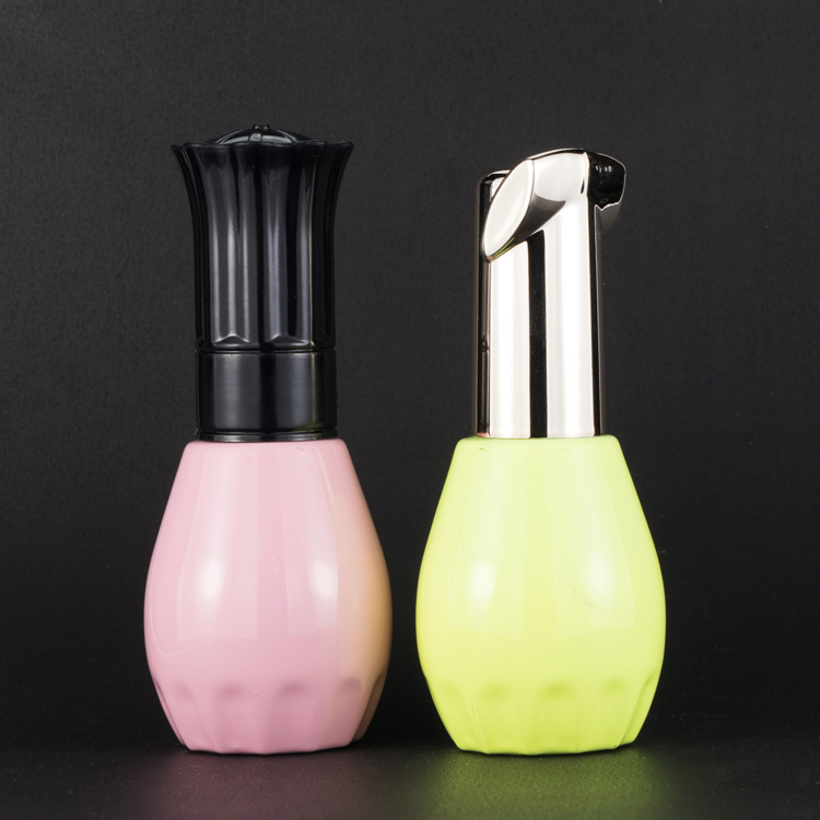 different sizes 5ml 10ml 15ml square round glass nail polish bottle with brush