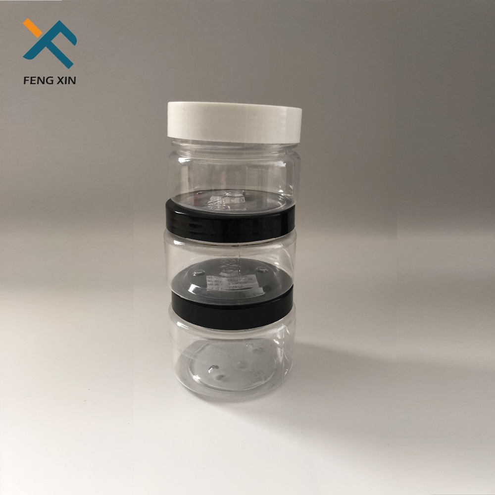 double wall 250ml jar with lid plastic cosmetic jar