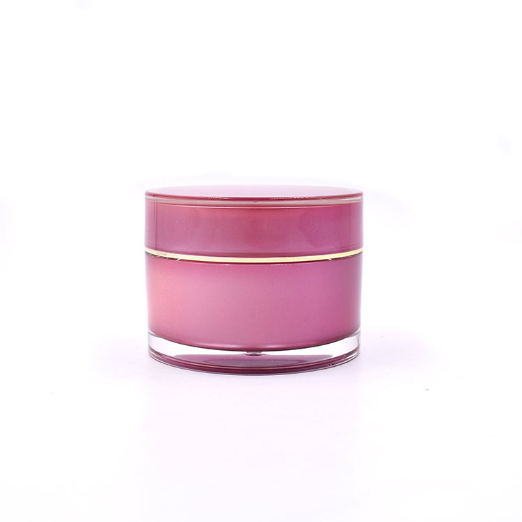 double wall straight round 5g 10g 15g 30g 50g 100g 150g 200g rose red acrylic massage cream mask jar