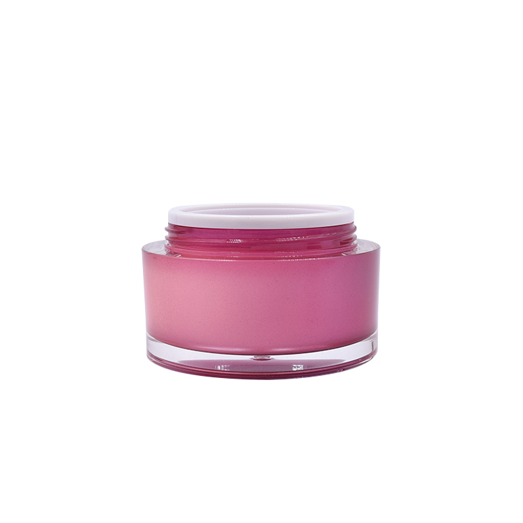 double wall straight round 5g 10g 15g 30g 50g 100g 150g 200g rose red acrylic massage cream mask jar