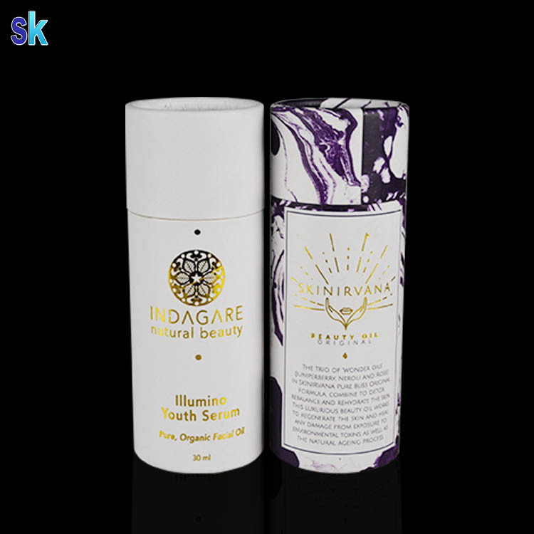 dropper bottle 30ml round paper tube gift box