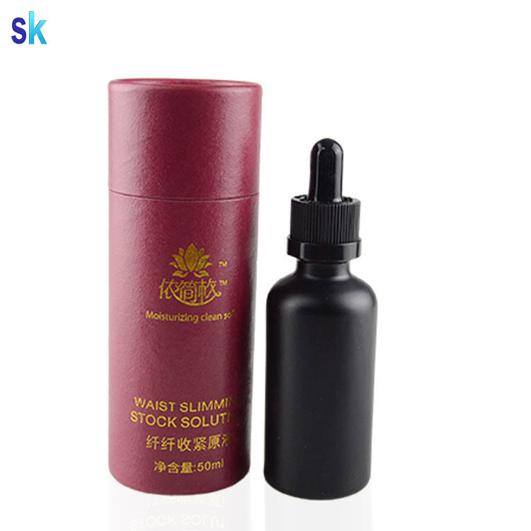 dropper bottle 30ml round paper tube gift box