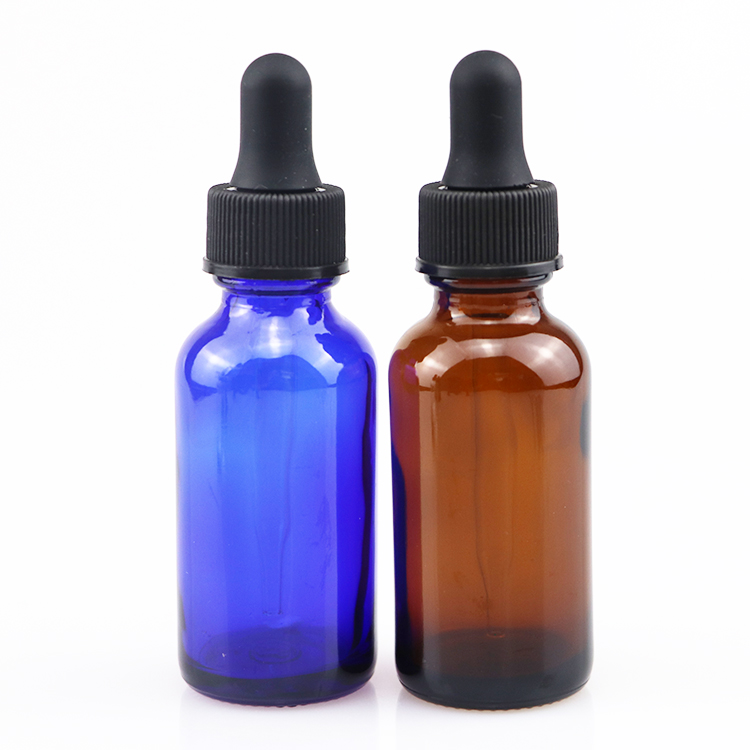 dropper bottles glass amber cosmetic brown glass bottles 30ml amber boston round glass bottles
