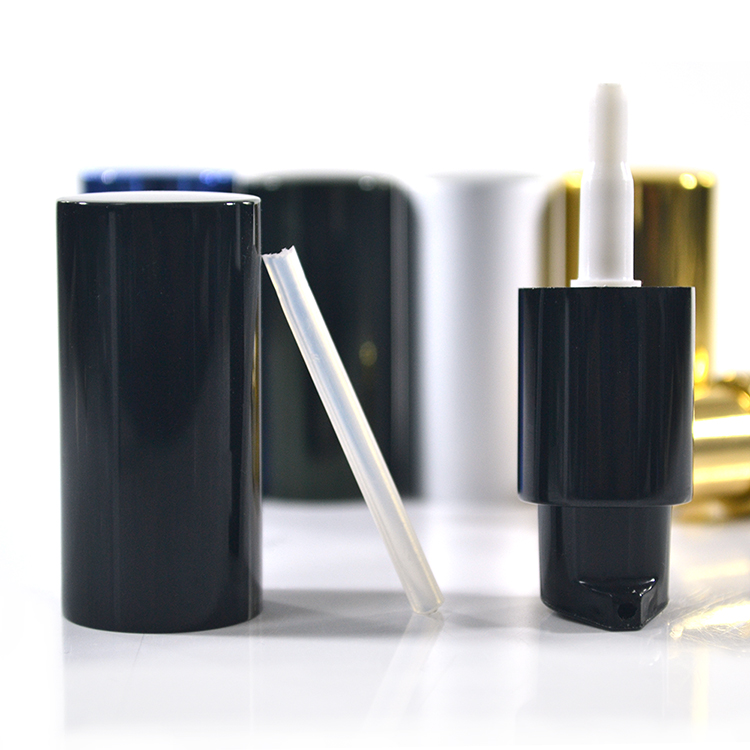 e-cig empty amber 50ml glass dropper bottle with pump sprayer and cover