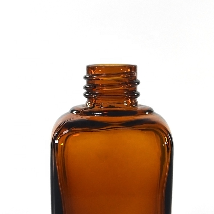 e juice clear amber pink purple blue 10ml 15ml 20ml 30ml 50ml french square glass serum dropper bottle with bamboo lid