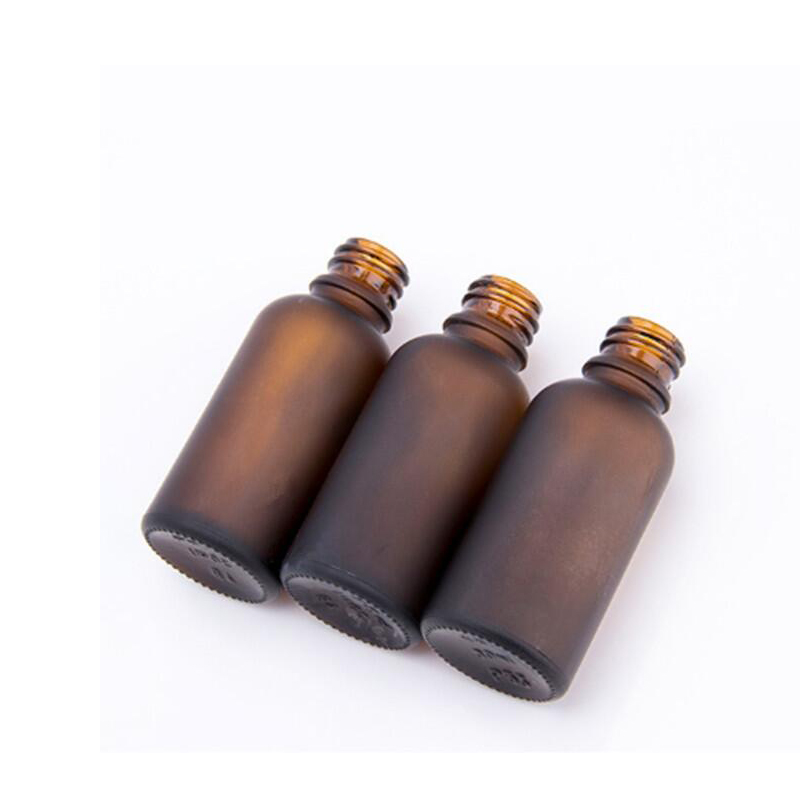 e liquid 30ml amber frosted glass dropper bottle with Metal dropper